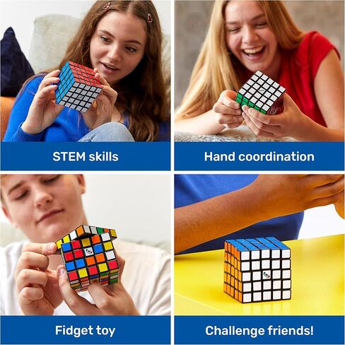 Rubik’s Professor, 5x5 Cube Color-Matching Puzzle Highly Complex Challenging Problem-Solving Brain Teaser Fidget Toy, for Adults & Kids Ages 8 and up in Kuwait