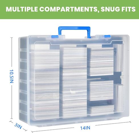 ALKOO 2200+ Large Trading Card Storage Box Case Holder for Kids Against Maturity, C.A.H MTG Deck Organizer for Cards Against Humanity/for Magic The Gathering Sports Cards& Expansions in Kuwait