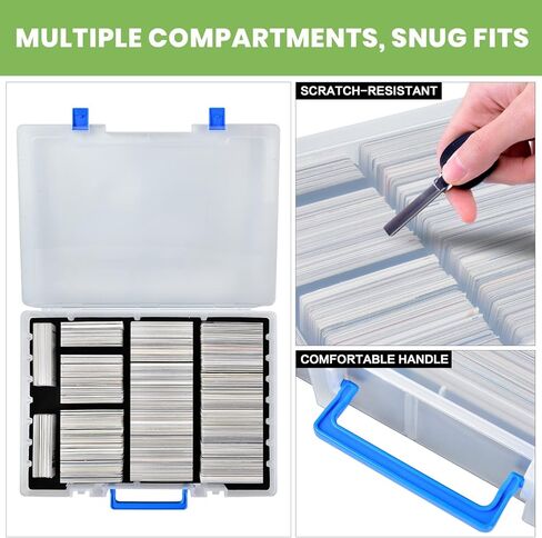 ALKOO 2200+ Large Trading Card Storage Box Case Holder for Kids Against Maturity, C.A.H MTG Deck Organizer for Cards Against Humanity/for Magic The Gathering Sports Cards& Expansions in Kuwait