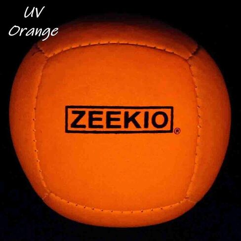 كرات Zeekio Lunar Juggling Ball - 110 جم كرات احترافية متفاعلة مع الأشعة فوق البنفسجية مكونة من 6 ألواح - عبوة من 3 قطع in Kuwait