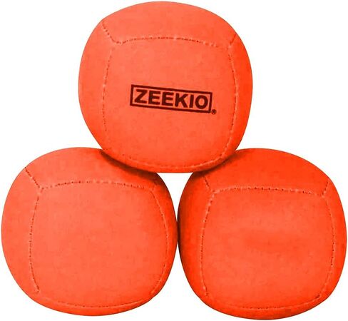 كرات Zeekio Lunar Juggling Ball - 110 جم كرات احترافية متفاعلة مع الأشعة فوق البنفسجية مكونة من 6 ألواح - عبوة من 3 قطع in Kuwait