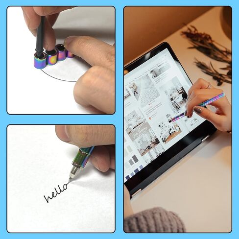 Magnetic Pen,Decompression Magnet Metal Pen,Fidget Pen with 13 Magnetic Rings,Creative Toy Pen Can Write,Intellectual Learning and Stress Reduction Gifts for Family or Friends.（Golden） in Saudi Arabia