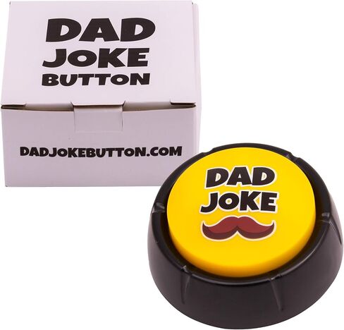 Dad Joke Button | A Gift for Fathers with 50+ Funny Dad Jokes | Novelty Talking Button Present in Saudi Arabia