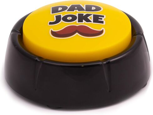 Dad Joke Button | A Gift for Fathers with 50+ Funny Dad Jokes | Novelty Talking Button Present in Saudi Arabia