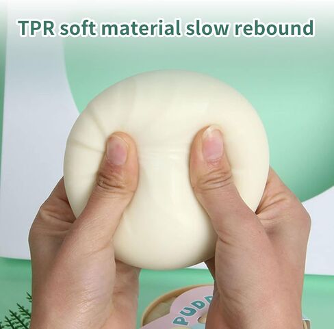 اتش دبليو او جيه جيه اتش اي كرات ضغط اسفنجية لتخفيف التوتر - 4 عبوات كبيرة محشوة على البخار، كرة ضغط لتخفيف القلق والتركيز والتوحد واعياد الميلاد والحفلات (1، اصفر وارجواني واخضر وابيض) in Kuwait