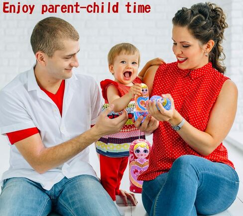 JoyNest دمى التعشيش الروسية 10 قطع من خشب الماتريوشكا مجموعة متداخلة على شكل قلب فتاة مصنوعة يدويًا للأطفال والأطفال في عيد الميلاد وأعياد الميلاد والهالوين هدية متمنية in Kuwait