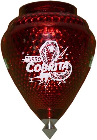 4 Pack Mini Cobra Durable Plastic Spin Tops & Metal Tip Made in Mexico - Trompo Mexicano COBRITA Plástico Durable & Punta de Metal (Pack of 4 Assorted Colors) in Saudi Arabia
