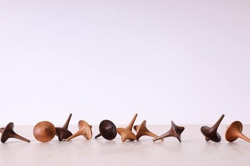 Precision Spinning Top with Base–Premium Performance Top Spinner for Desktop–Wooden Spin Tops for Office–Handmade Fingertip Spinning Top with Minimal Design–Concentration Boosting Design(1 Set) in Kuwait