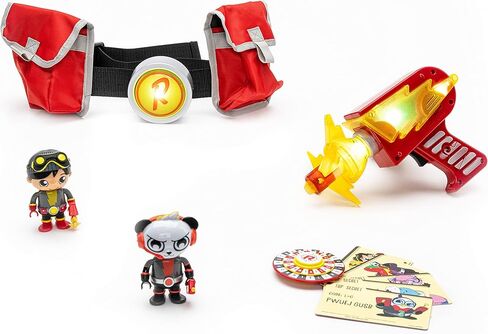 RYAN'S WORLD - Amazon Exclusive – Ultimate Accessory for Your Secret Agent – Wearable, Light up Spy Belt – 2 Super Spy Themed Mystery Figures in Kuwait