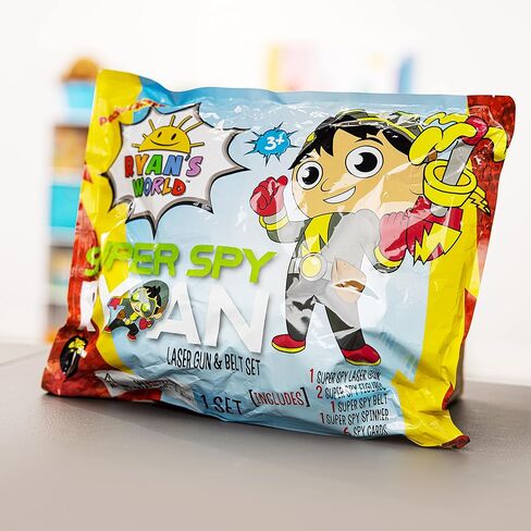 RYAN'S WORLD - Amazon Exclusive – Ultimate Accessory for Your Secret Agent – Wearable, Light up Spy Belt – 2 Super Spy Themed Mystery Figures in Kuwait