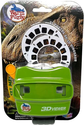 WARM FUZZY Toys 3D Viewfinder (Alligator) - Viewfinder for Kids & Adults, Classic Toys, Slide Viewer, 3D Reel Viewer, Retro Toys, Vintage Toys with 3 Reels - Contains 21 High Definition 3D Images in Saudi Arabia