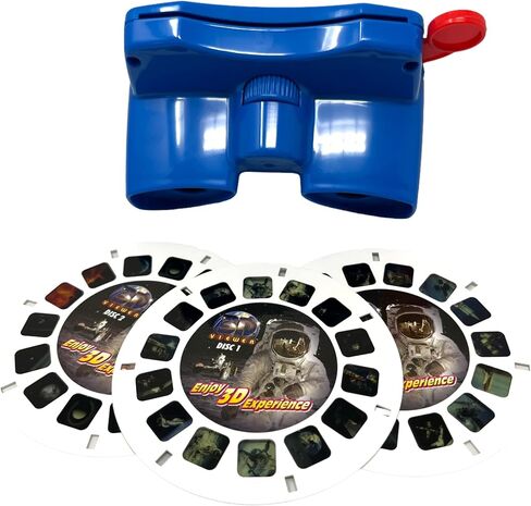 WARM FUZZY Toys 3D Viewfinder (Alligator) - Viewfinder for Kids & Adults, Classic Toys, Slide Viewer, 3D Reel Viewer, Retro Toys, Vintage Toys with 3 Reels - Contains 21 High Definition 3D Images in Saudi Arabia