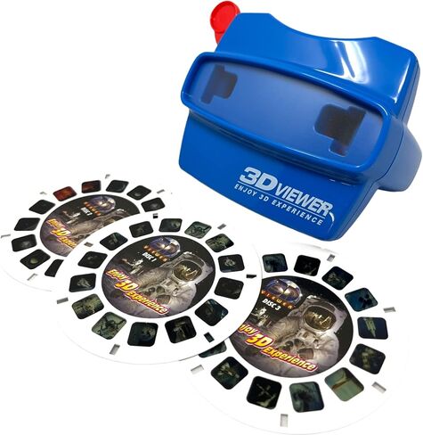 WARM FUZZY Toys 3D Viewfinder (Alligator) - Viewfinder for Kids & Adults, Classic Toys, Slide Viewer, 3D Reel Viewer, Retro Toys, Vintage Toys with 3 Reels - Contains 21 High Definition 3D Images in Saudi Arabia