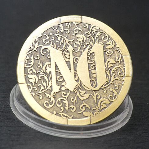 Joygulls Novelty Decision Maker Flipping Coins YES NO Challenge Coin (Gold) in Saudi Arabia