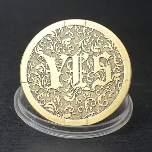 Joygulls Novelty Decision Maker Flipping Coins YES NO Challenge Coin (Gold) in Saudi Arabia