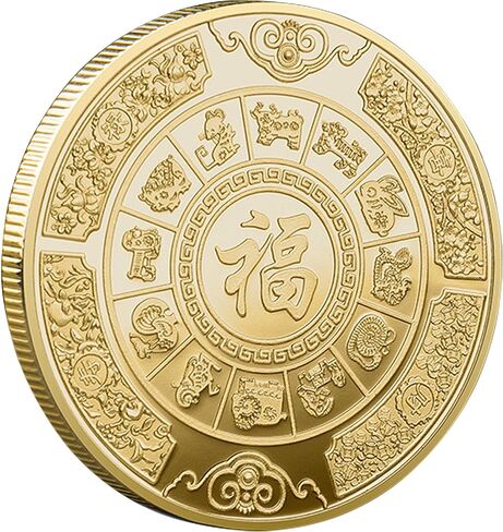 حظا سعيدا لك عملة كوي الأسماك الصينية محظوظ عملة الكارب الملونة التميمة التحدي عملة لخدش تذاكر اليانصيب in Kuwait