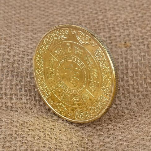 حظا سعيدا لك عملة كوي الأسماك الصينية محظوظ عملة الكارب الملونة التميمة التحدي عملة لخدش تذاكر اليانصيب in Kuwait