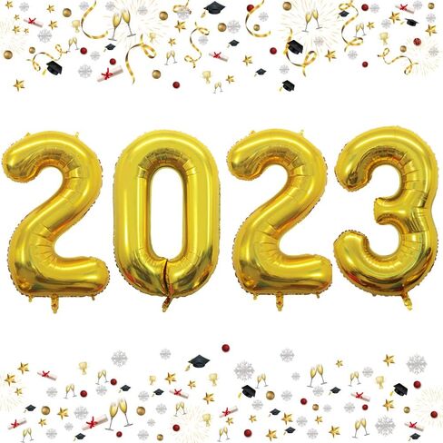 GOER 42 Inch 2025 Silver Foil Number Balloons for 2025 New Year Eve Festival Party Supplies Graduation Decorations in Saudi Arabia
