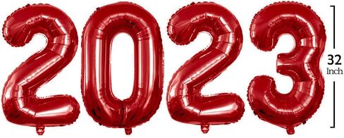 GOER 42 Inch 2025 Silver Foil Number Balloons for 2025 New Year Eve Festival Party Supplies Graduation Decorations in Saudi Arabia