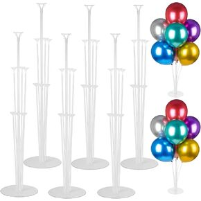 4 Sets Balloon Stand Kits, Balloon Sticks Holder with Base for Table Graduation Birthday Baby Shower Gender Reveal Party Decorations