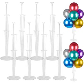 4 Sets Balloon Stand Kits, Balloon Sticks Holder with Base for Table Graduation Birthday Baby Shower Gender Reveal Party Decorations