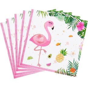 WERNNSAI Hawaiian Luau Party Supplies - 50PCS Tropical Tiki Aloha Party Napkins Disposable 3-Ply Luncheon Dinner Paper Napkins for Birthday Summer Pool Beach Party in Kuwait