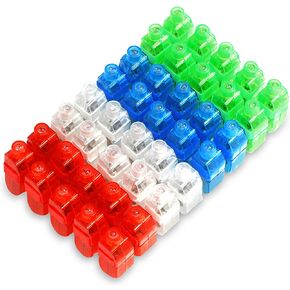 Novelty Place 40Pcs LED Party Finger Lights for Kids, LED Finger Flashlight Light Up Finger Ring Toys for Party Favor, Halloween, Raves, Concert Shows