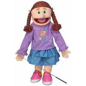 25" Amy, Peach Girl, Full Body, Ventriloquist Style Puppet in Saudi Arabia