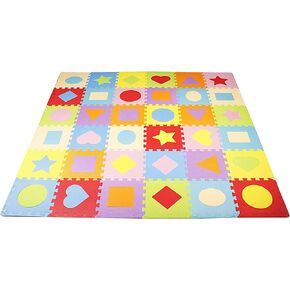 BalanceFrom Kid's Puzzle Exercise Play Mat with EVA Foam Interlocking Tiles