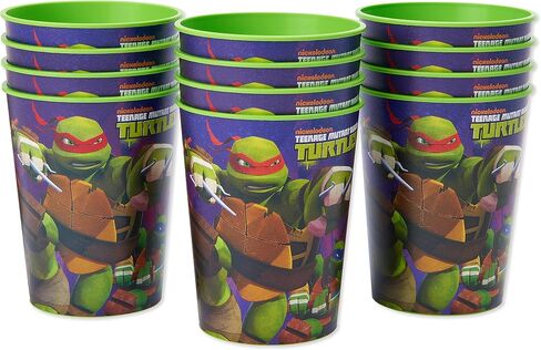 American Greetings Teenage Mutant Ninja Turtle (TMNT) Party Supplies, 16 oz. Reusable Plastic Party Cup (12-Count) in Saudi Arabia