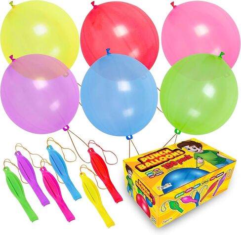 Giraffe 35 Pack 18" Large Thick Latex Neon Rubber Punch Balloons for Kids in Kuwait