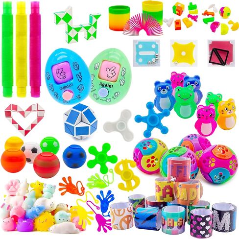 50 عبوة من هدايا الحفلات للأطفال، ألعاب صندوق الكنز للفصول الدراسية، ألعاب هدايا عيد الميلاد، ألعاب صندوق الكنز، جوائز الكرنفال، بيناتا ستفرس، حشو حقائب جودي للأولاد والبنات من سن 4 إلى 12 سنة in Kuwait