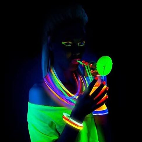 Ammy Glow Glow Sticks (205 Pcs Kit) Bulk Party Pack-100 Pack Glow Sticks with Connectors & Glasses- Party Favors for Kids 8-12- Neon Glow in The Dark Party Supplies for Birthdays & Events in Kuwait