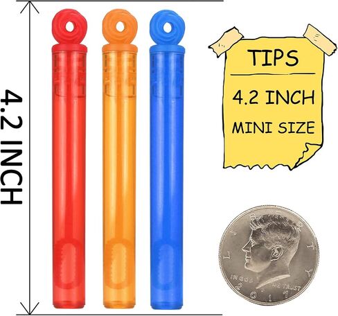 32-Piece 8 Colors Mini Bubble Wands Assortment Party Favors Toys for Kids Child, Christmas Celebration,Thanksgiving New Year, Themed Birthday,Wedding, Bath Time,Summer Outdoor Gifts for Girls Boys in Saudi Arabia