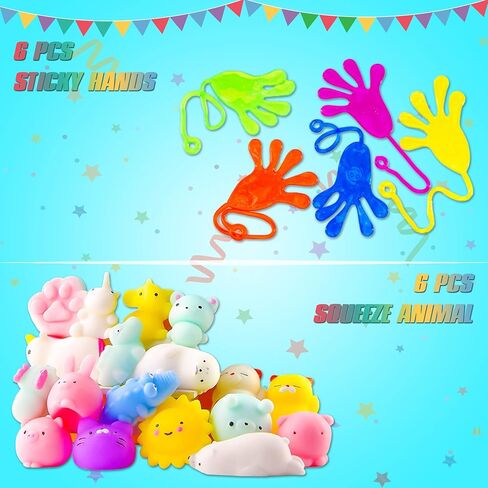 مجموعة العاب هدايا الحفلات للاطفال 4-8 سنوات، العاب صندوق الكنز لمكافآت الفصول الدراسية، حشو بيناتا، صندوق الكنز، جوائز الكرنفال، حقائب هدايا حفلات اعياد الميلاد للاولاد والبنات من 52 قطعة in Kuwait