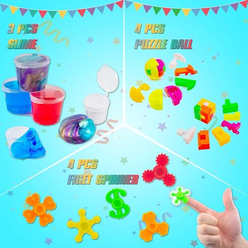 مجموعة العاب هدايا الحفلات للاطفال 4-8 سنوات، العاب صندوق الكنز لمكافآت الفصول الدراسية، حشو بيناتا، صندوق الكنز، جوائز الكرنفال، حقائب هدايا حفلات اعياد الميلاد للاولاد والبنات من 52 قطعة in Kuwait