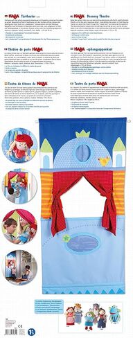 HABA Doorway Puppet Theater - Space Saver with Adjustable Rod Fits in Most Doorways in Saudi Arabia