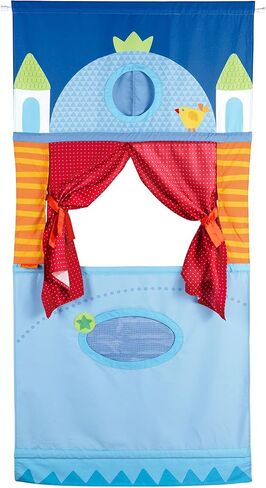 HABA Doorway Puppet Theater - Space Saver with Adjustable Rod Fits in Most Doorways in Saudi Arabia