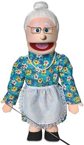 25" Granny, Peach Grandmother, Full Body, Ventriloquist Style Puppet in Saudi Arabia