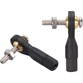 10 PCS M2 2.0xL19mm Lever Steering Linkage Tie Rod End Ball Head End for RC Helicopter