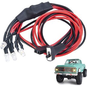 مصابيح أمامية LED 1/24th من btdeal لأجزاء ترقية السيارة الزاحفة SCX24 المحورية AXI00001 C10 in Kuwait