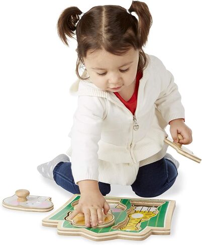 Melissa & Doug First Shapes Jumbo Knob Wooden Puzzle in Saudi Arabia