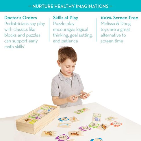 Melissa & Doug Self-Correcting Alphabet Wooden Puzzles With Storage Box (52 pcs) - ABC Puzzles, Wooden Alphabet Puzzle For Kids Ages 4+ in Saudi Arabia