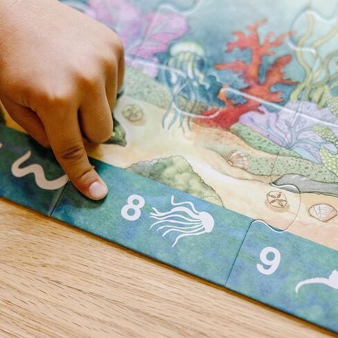 Melissa & Doug Search and Find Beneath the Waves Floor Puzzle (48 pcs, over 4 feet long),Multicolor in Saudi Arabia