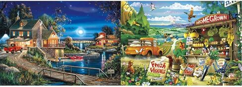 Buffalo Games - Days to Remember - Country Road - 500 Piece Jigsaw Puzzle Multicolor, 21.25"L X 15"W in Saudi Arabia