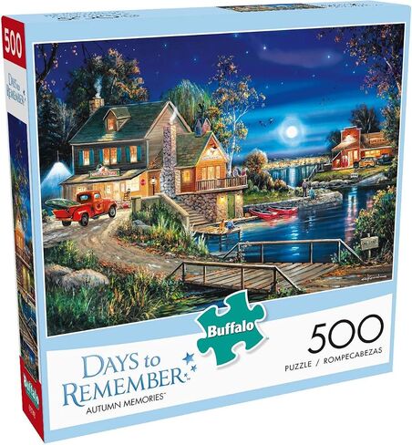 Buffalo Games - Days to Remember - Country Road - 500 Piece Jigsaw Puzzle Multicolor, 21.25"L X 15"W in Saudi Arabia