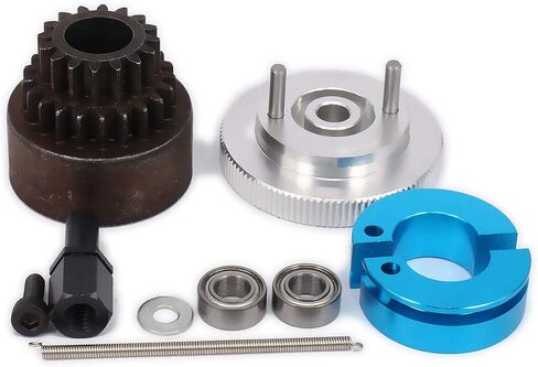 16T-21T Two Speed Clutch Set Bell Shoes Springs Flywheel Bearing for 1/10 RC Car (Blue) in Saudi Arabia