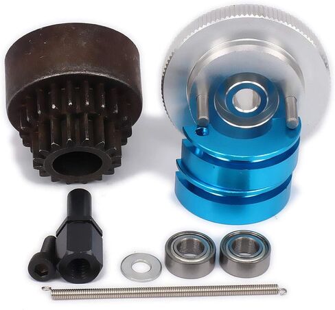 16T-21T Two Speed Clutch Set Bell Shoes Springs Flywheel Bearing for 1/10 RC Car (Blue) in Saudi Arabia