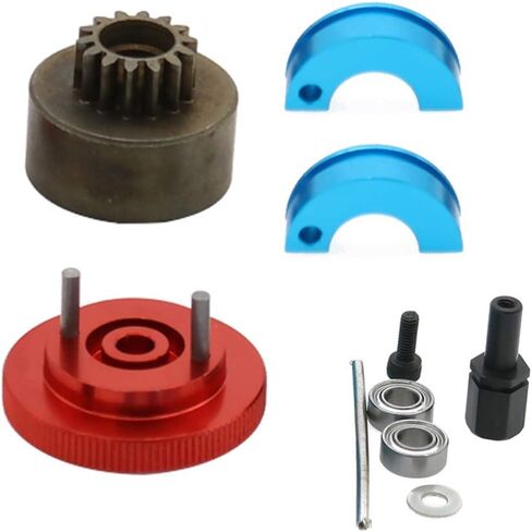 1/10 Nitro 15-18 Engine 14T RC Clutch Bell Bearings Springs Flywheel Kit 14 Tooth Teeth for HPI HSP Traxxas Axial Hobby Model Car in Saudi Arabia