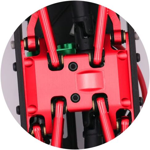 Aluminum Alloy Skid Plate for Axial SCX24 C10 AXI00001 Deadbolt AXI90081 (Red) in Kuwait